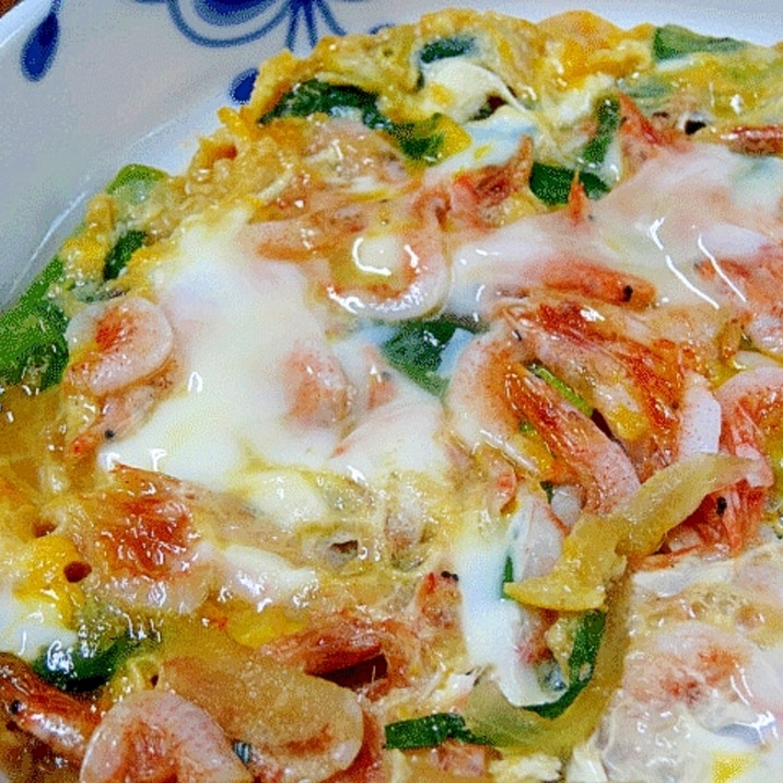 とろっとろ 生桜えびの卵とじ レシピ 作り方 By Startrek 楽天レシピ